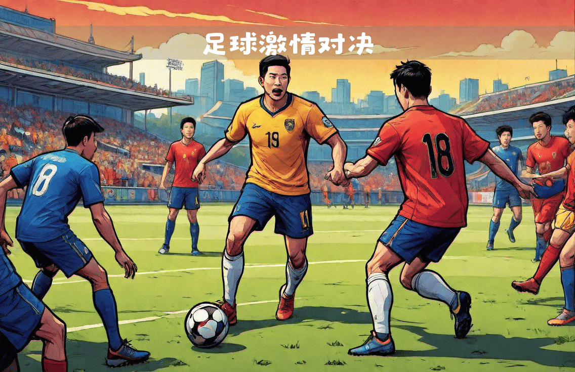 竞技场上激烈角逐足球队伍全力备战争夺冠军